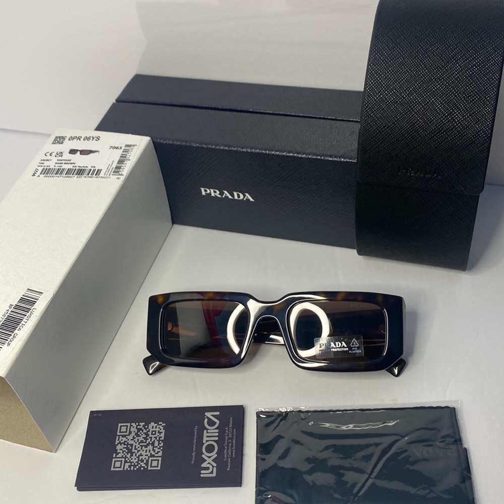 New - Prada PRADA SYMBOLE PR 06YS Tortoise/Dark Brown 53/21/145 unisex S… - Picture 14 of 17